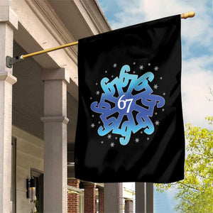 Funny 67 Christmas Snowflake Garden Flag Six Seven Meme Xmas TS11 Print Your Wear