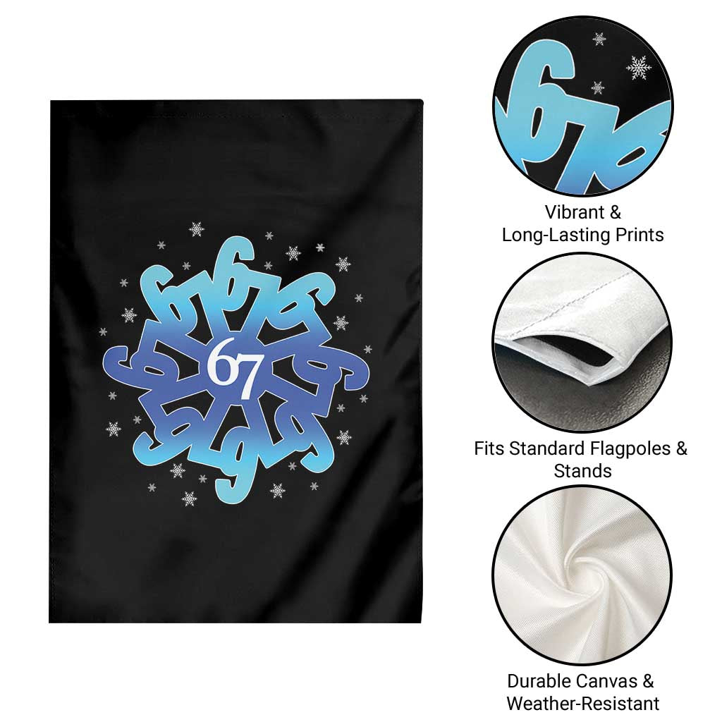 Funny 67 Christmas Snowflake Garden Flag Six Seven Meme Xmas TS11 Print Your Wear