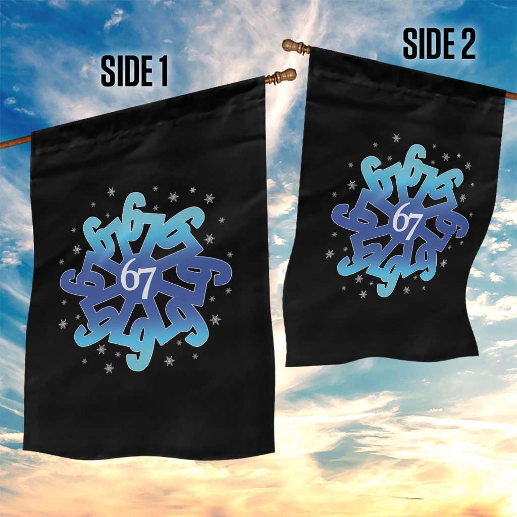 Funny 67 Christmas Snowflake Garden Flag Six Seven Meme Xmas TS11 Print Your Wear