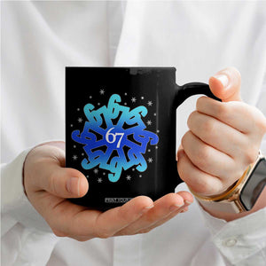 Funny 67 Christmas Snowflake Coffee Mug Six Seven Meme Xmas TS11 Print Your Wear