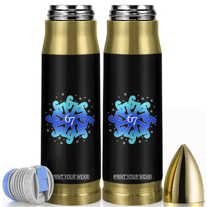 Funny 67 Christmas Snowflake Bullet Tumbler Six Seven Meme Xmas TS11 Black Print Your Wear