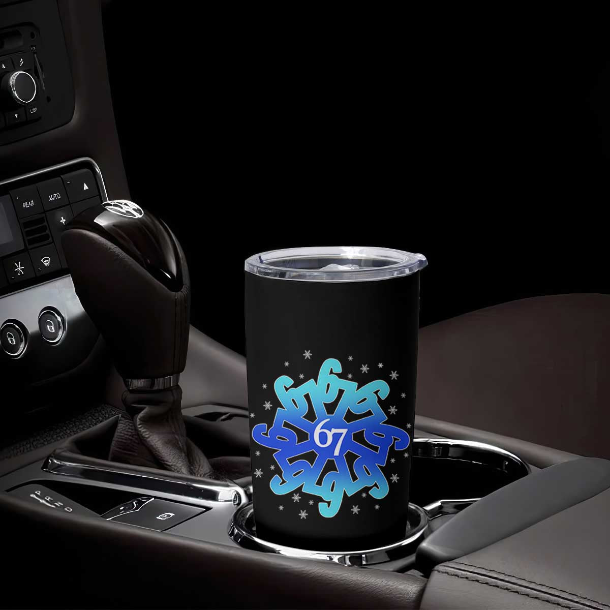 Funny 67 Christmas Snowflake Tumbler Cup Six Seven Meme Xmas TS11 Print Your Wear