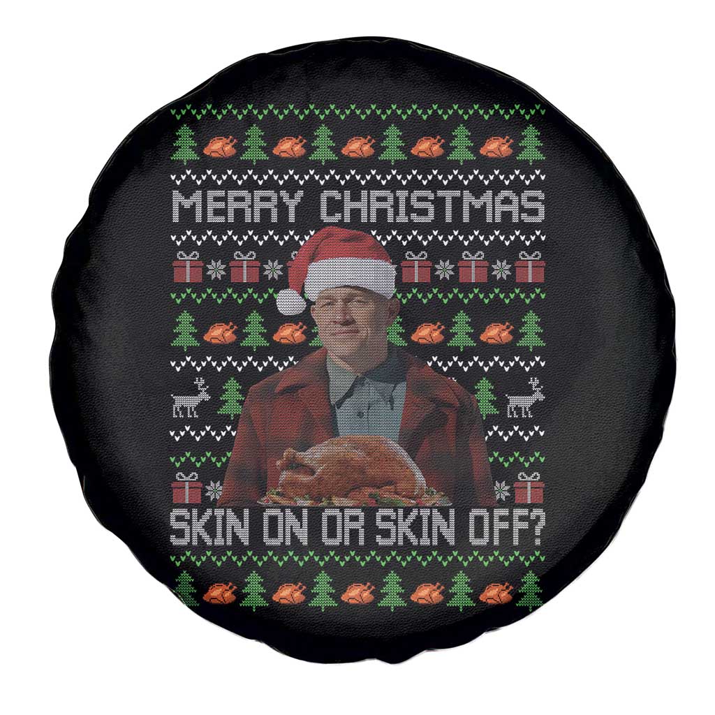Ed Gein Christmas Spare Tire Cover Funny Merry Christmas Skin On Or Skin Off Turkey TS11 Print Your Wear