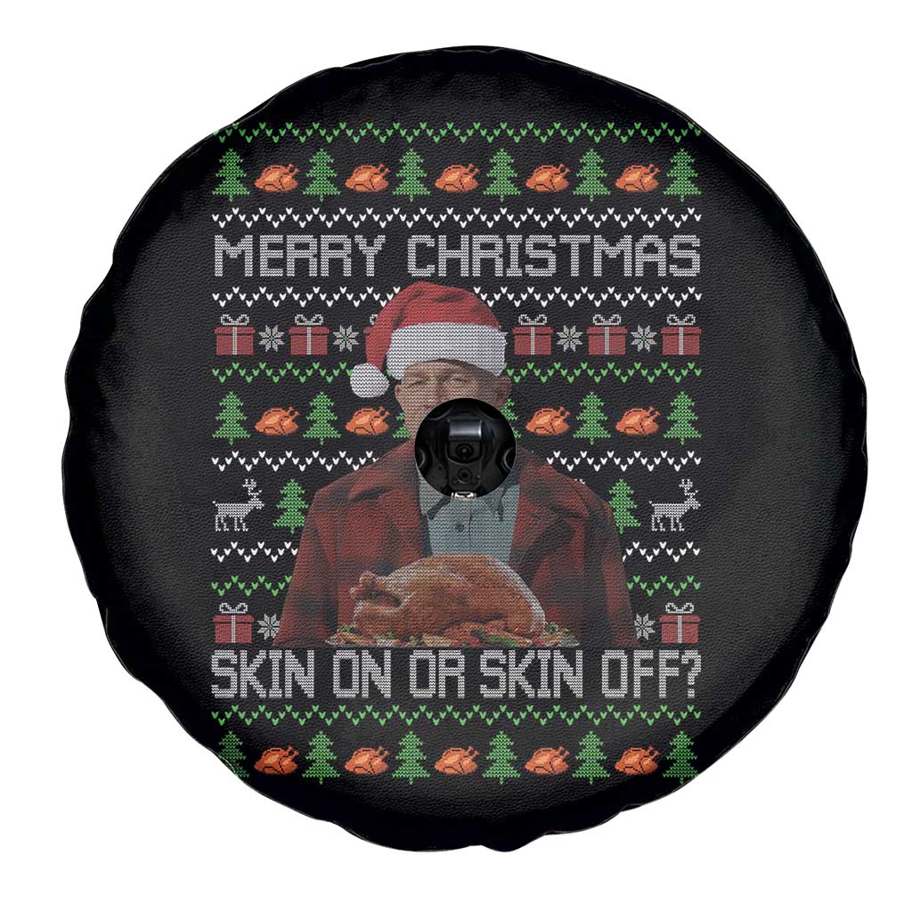 Ed Gein Christmas Spare Tire Cover Funny Merry Christmas Skin On Or Skin Off Turkey TS11 Print Your Wear