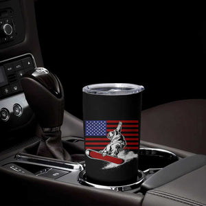 Funny Snowboarding Lover American Flag Winter Sport Tumbler Cup TS11 Print Your Wear