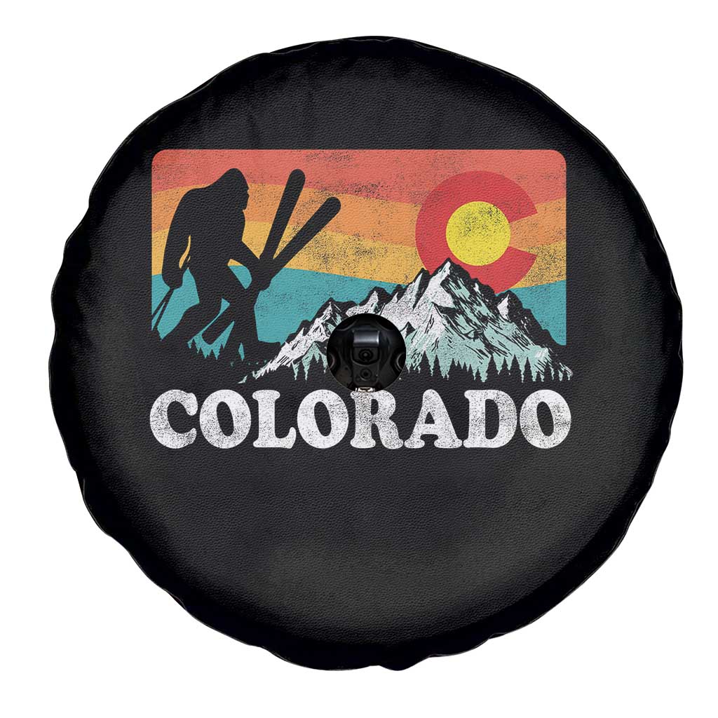 Funny Colorado Skiing Bigfoot Snow Mountain Winter Sport Spare Tire Cover TS11 Print Your Wear