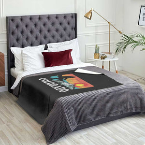Funny Colorado Snowboarding Bigfoot Mountain Winter Sport Throw Blanket TS11 Print Your Wear