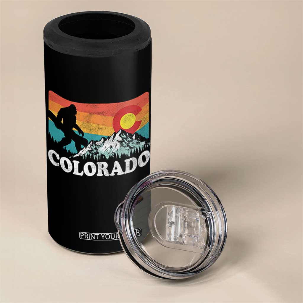Funny Colorado Snowboarding Bigfoot Mountain Winter Sport 4 in 1 Can Cooler Tumbler TS11 Print Your Wear