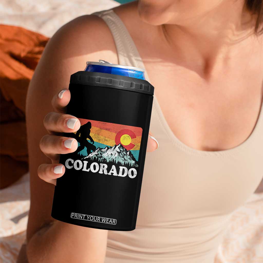 Funny Colorado Snowboarding Bigfoot Mountain Winter Sport 4 in 1 Can Cooler Tumbler TS11 Print Your Wear