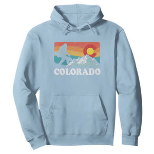Funny Colorado Snowboarding Bigfoot Mountain Winter Sport Hoodie TS11 Light Blue Print Your Wear