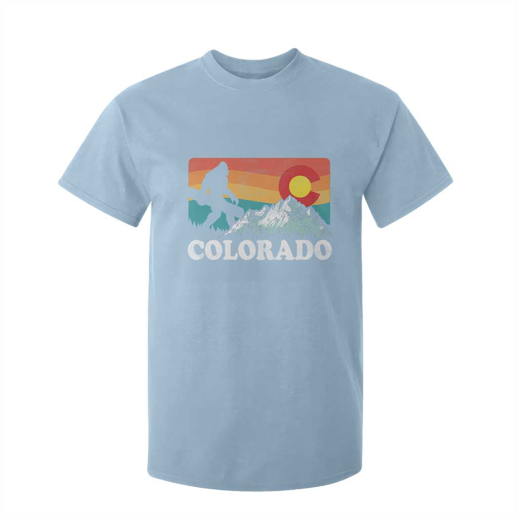 Funny Colorado Snowboarding Bigfoot Mountain Winter Sport T Shirt For Kid TS11 Light Blue Print Your Wear