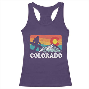 Funny Colorado Snowboarding Bigfoot Mountain Winter Sport Racerback Tank Top TS11 Purple Print Your Wear