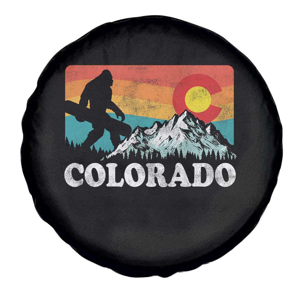 Funny Colorado Snowboarding Bigfoot Mountain Winter Sport Spare Tire Cover TS11 Print Your Wear