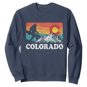 Funny Colorado Snowboarding Bigfoot Mountain Winter Sport Sweatshirt TS11 Navy Print Your Wear