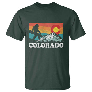 Funny Colorado Snowboarding Bigfoot Mountain Winter Sport T Shirt TS11 Dark Forest Green Print Your Wear
