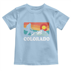 Funny Colorado Snowboarding Bigfoot Mountain Winter Sport Toddler T Shirt TS11 Light Blue Print Your Wear
