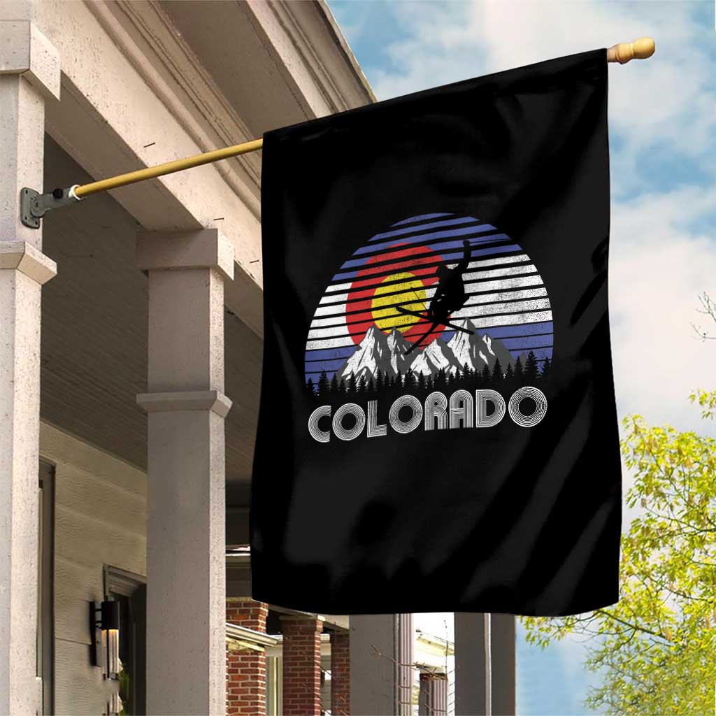 Ski Skiing Colorado Snow Mountain Winter Sport Garden Flag TS11 Print Your Wear