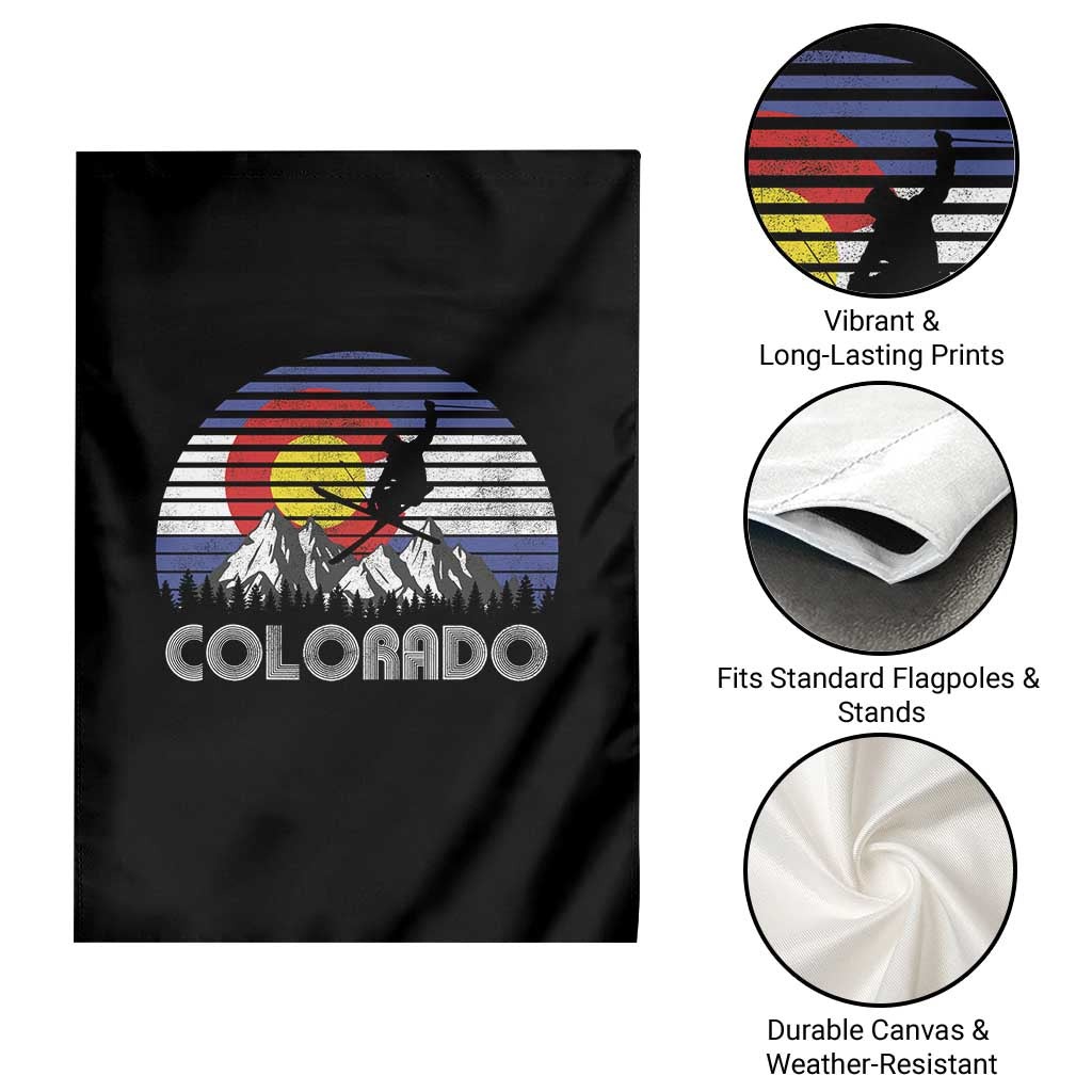 Ski Skiing Colorado Snow Mountain Winter Sport Garden Flag TS11 Print Your Wear