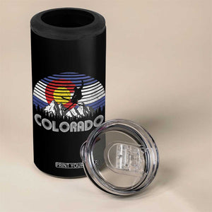 Ski Skiing Colorado Snow Mountain Winter Sport 4 in 1 Can Cooler Tumbler TS11 Print Your Wear