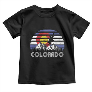 Ski Skiing Colorado Snow Mountain Winter Sport Toddler T Shirt TS11 Black Print Your Wear