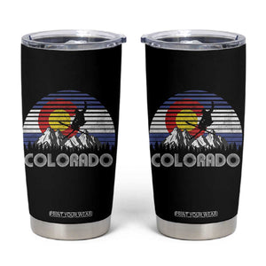 Ski Skiing Colorado Snow Mountain Winter Sport Tumbler Cup TS11 Black Print Your Wear