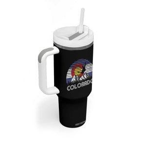 Ski Skiing Colorado Snow Mountain Winter Sport Tumbler With Handle TS11 Print Your Wear