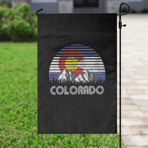 Colorado Flag Mountain 70s Retro Patriotic Colorado State Day Garden Flag TS11 Print Your Wear