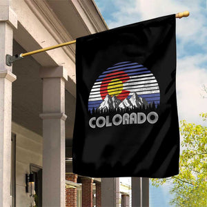 Colorado Flag Mountain 70s Retro Patriotic Colorado State Day Garden Flag TS11 Print Your Wear