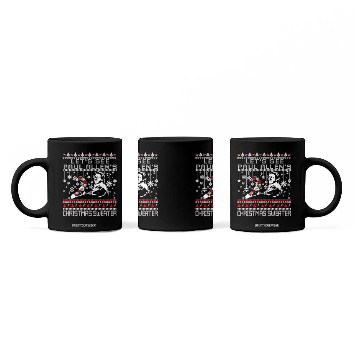 Funny Christmas Psycho Coffee Mug Lets See Paul Allens Christmas Sweater Serrial Killer Movie TS11 Print Your Wear