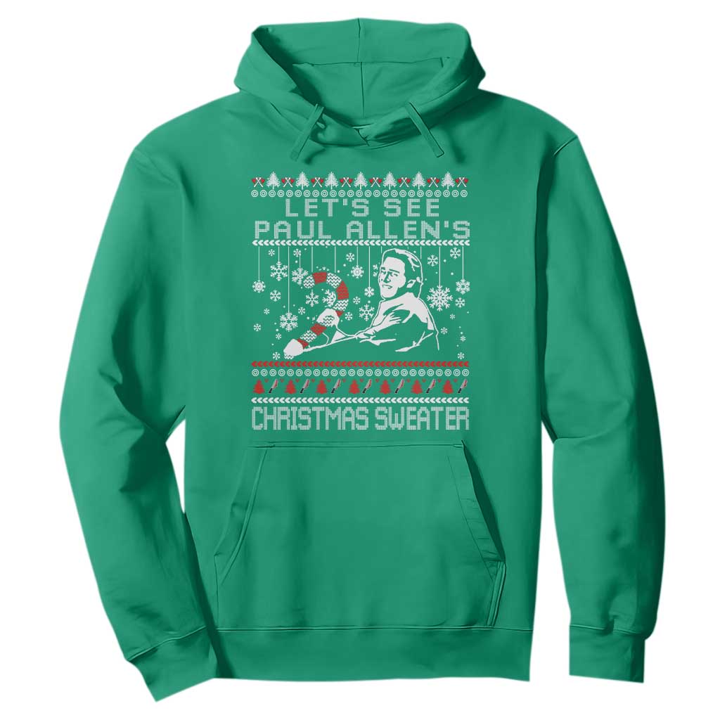 Funny Christmas Psycho Hoodie Lets See Paul Allens Christmas Sweater Serrial Killer Movie TS11 Irish Green Print Your Wear