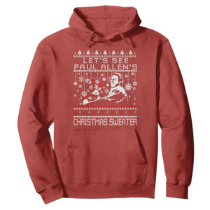 Funny Christmas Psycho Hoodie Lets See Paul Allens Christmas Sweater Serrial Killer Movie TS11 Red Print Your Wear