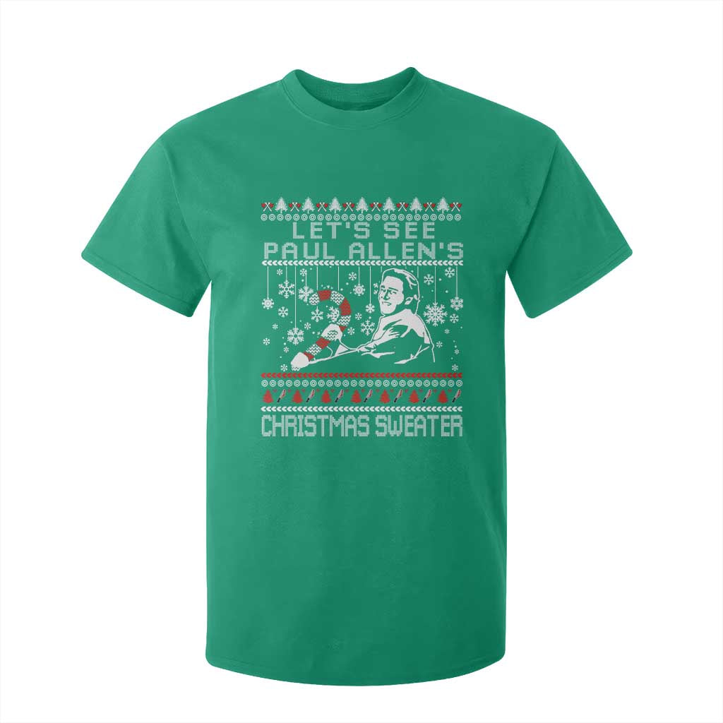 Funny Christmas Psycho T Shirt For Kid Lets See Paul Allens Christmas Sweater Serrial Killer Movie TS11 Irish Green Print Your Wear