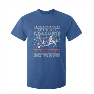 Funny Christmas Psycho T Shirt For Kid Lets See Paul Allens Christmas Sweater Serrial Killer Movie TS11 Royal Blue Print Your Wear