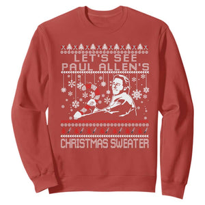 Funny Christmas Psycho Sweatshirt Lets See Paul Allens Christmas Sweater Serrial Killer Movie TS11 Red Print Your Wear
