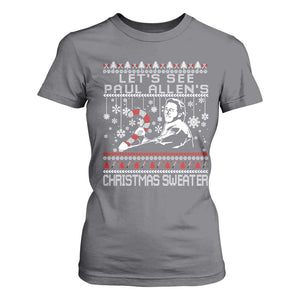 Funny Christmas Psycho T Shirt For Women Lets See Paul Allens Christmas Sweater Serrial Killer Movie TS11 Charcoal Print Your Wear