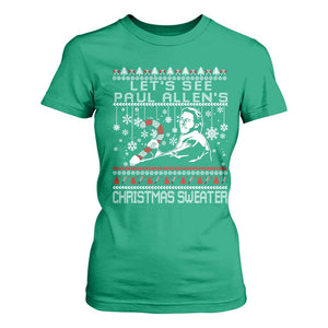 Funny Christmas Psycho T Shirt For Women Lets See Paul Allens Christmas Sweater Serrial Killer Movie TS11 Irish Green Print Your Wear