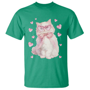 Funny Valentine's Day Cute Heart Cat T Shirt TS11 Irish Green Print Your Wear