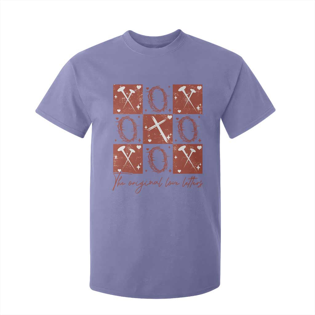 Christian Religious God Valentine's Day T Shirt For Kid The Original Love Letters Thorns Cross TS11 Violet Print Your Wear