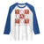 Christian Religious God Valentine's Day Raglan Shirt The Original Love Letters Thorns Cross TS11 White Royal Print Your Wear