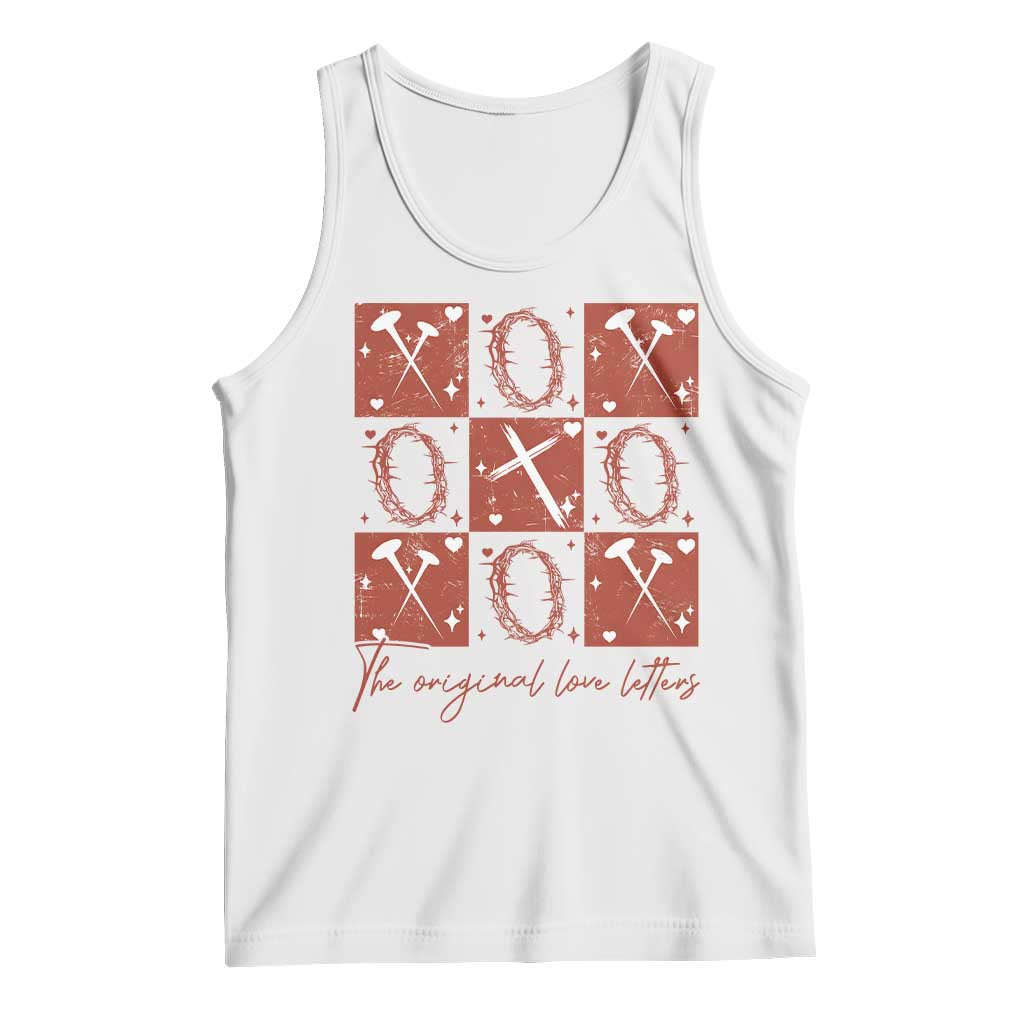 Christian Religious God Valentine's Day Tank Top The Original Love Letters Thorns Cross TS11 White Print Your Wear