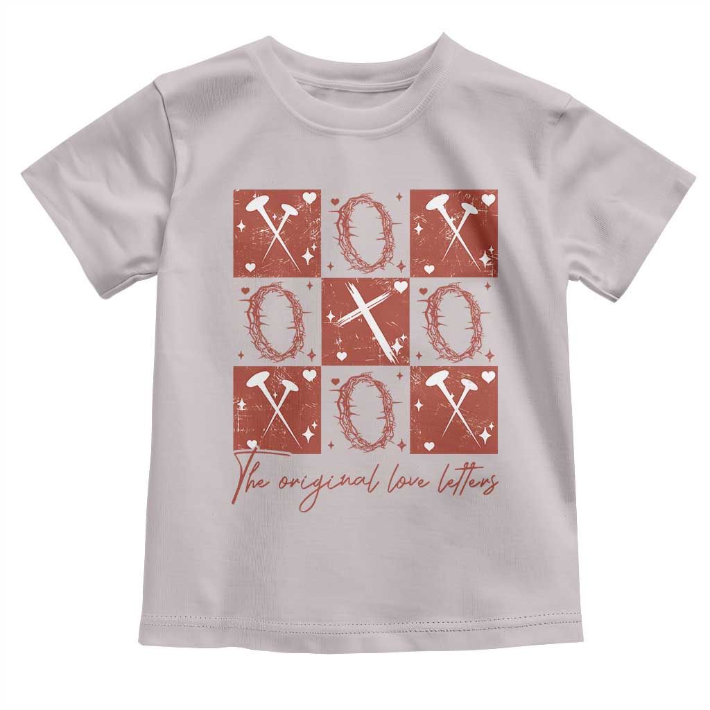 Christian Religious God Valentine's Day Toddler T Shirt The Original Love Letters Thorns Cross TS11 Ice Gray Print Your Wear