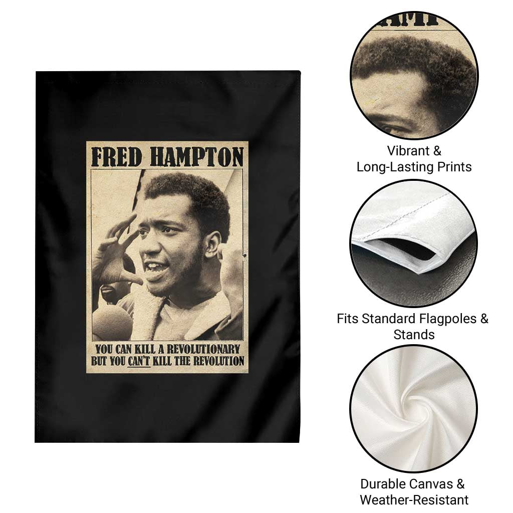 Fred Hampton Quote Garden Flag You Can Kill A Revolutionary But You Cant Kill The Revolution TS11 Print Your Wear
