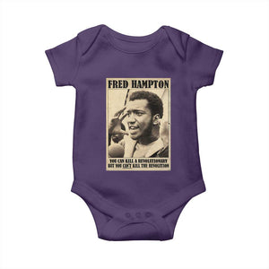 Fred Hampton Quote Baby Onesie You Can Kill A Revolutionary But You Cant Kill The Revolution TS11 Purple Print Your Wear