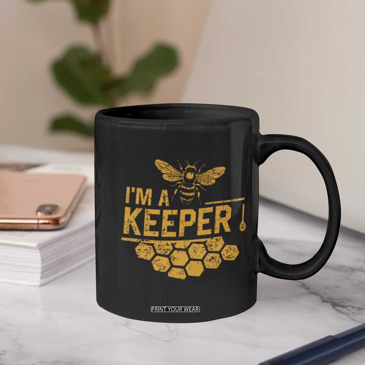 I Am A Keeper Coffee Mug Honey Bee Apiarist Funny Beekeeping TS11 Print Your Wear