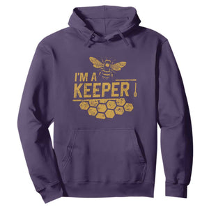 I Am A Keeper Hoodie Honey Bee Apiarist Funny Beekeeping TS11 Purple Print Your Wear