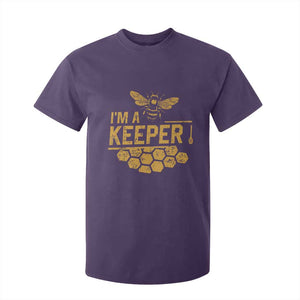I Am A Keeper T Shirt For Kid Honey Bee Apiarist Funny Beekeeping TS11 Purple Print Your Wear
