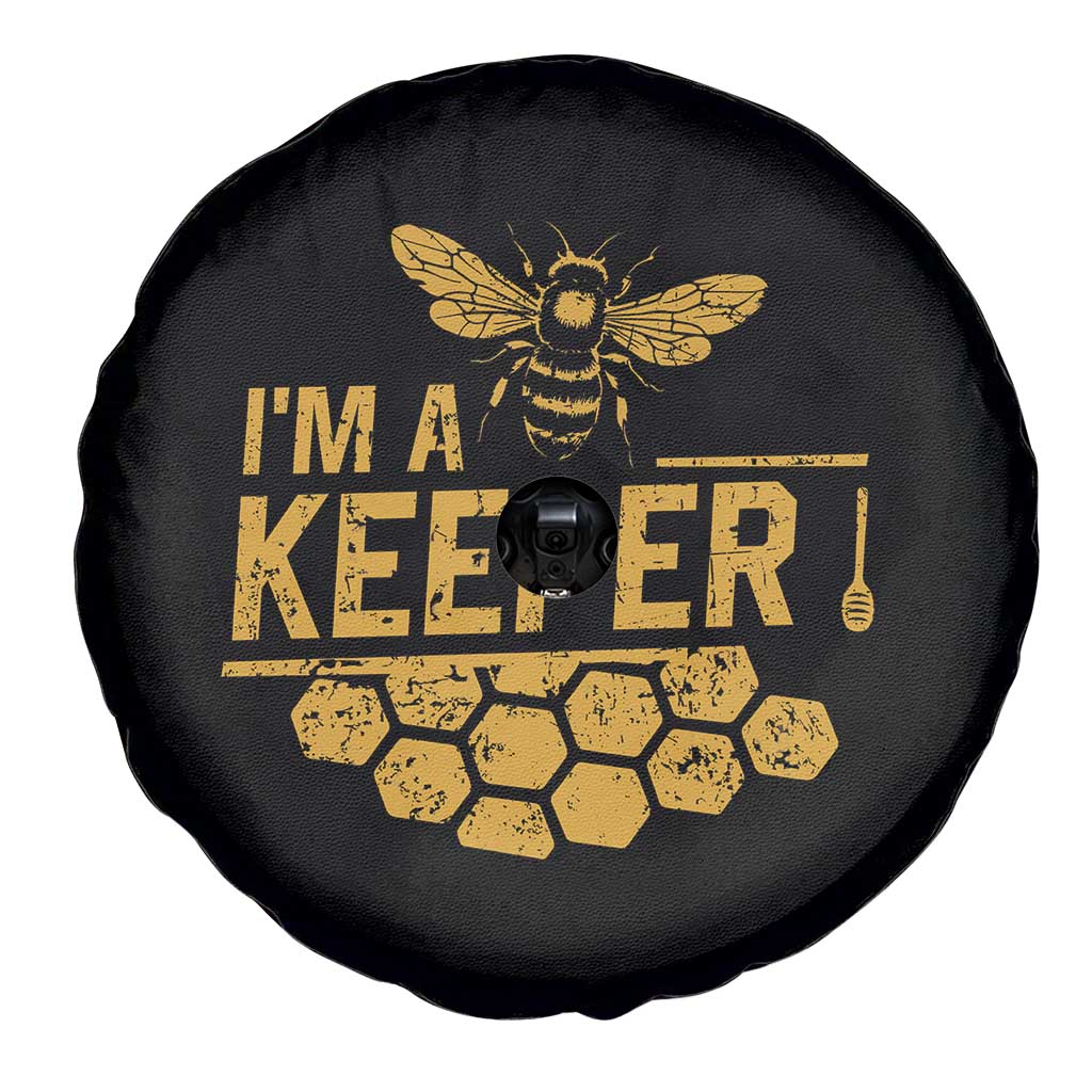 I Am A Keeper Spare Tire Cover Honey Bee Apiarist Funny Beekeeping TS11 Print Your Wear