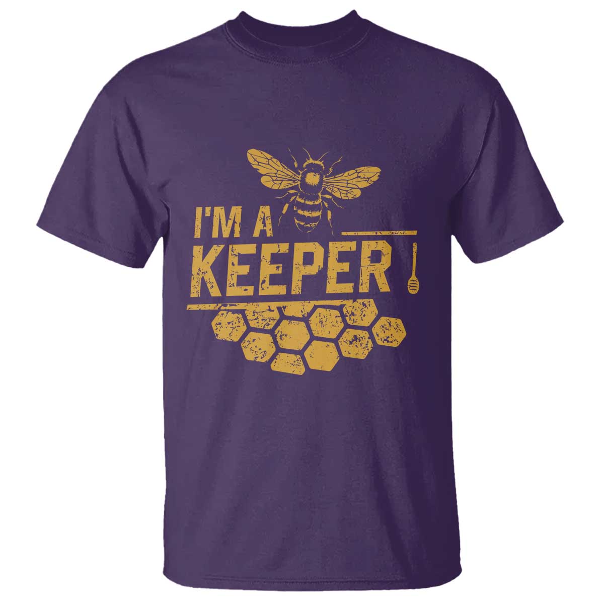 I Am A Keeper T Shirt Honey Bee Apiarist Funny Beekeeping TS11 Purple Print Your Wear