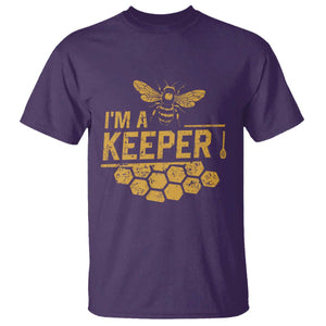 I Am A Keeper T Shirt Honey Bee Apiarist Funny Beekeeping TS11 Purple Print Your Wear