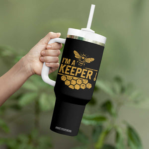 I Am A Keeper Tumbler With Handle Honey Bee Apiarist Funny Beekeeping TS11 Print Your Wear